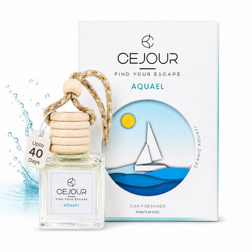 AQUAEL Oceanic Car Perfume Diffuser – 10 ml | Up to 40 Days Freshness - Cejour
