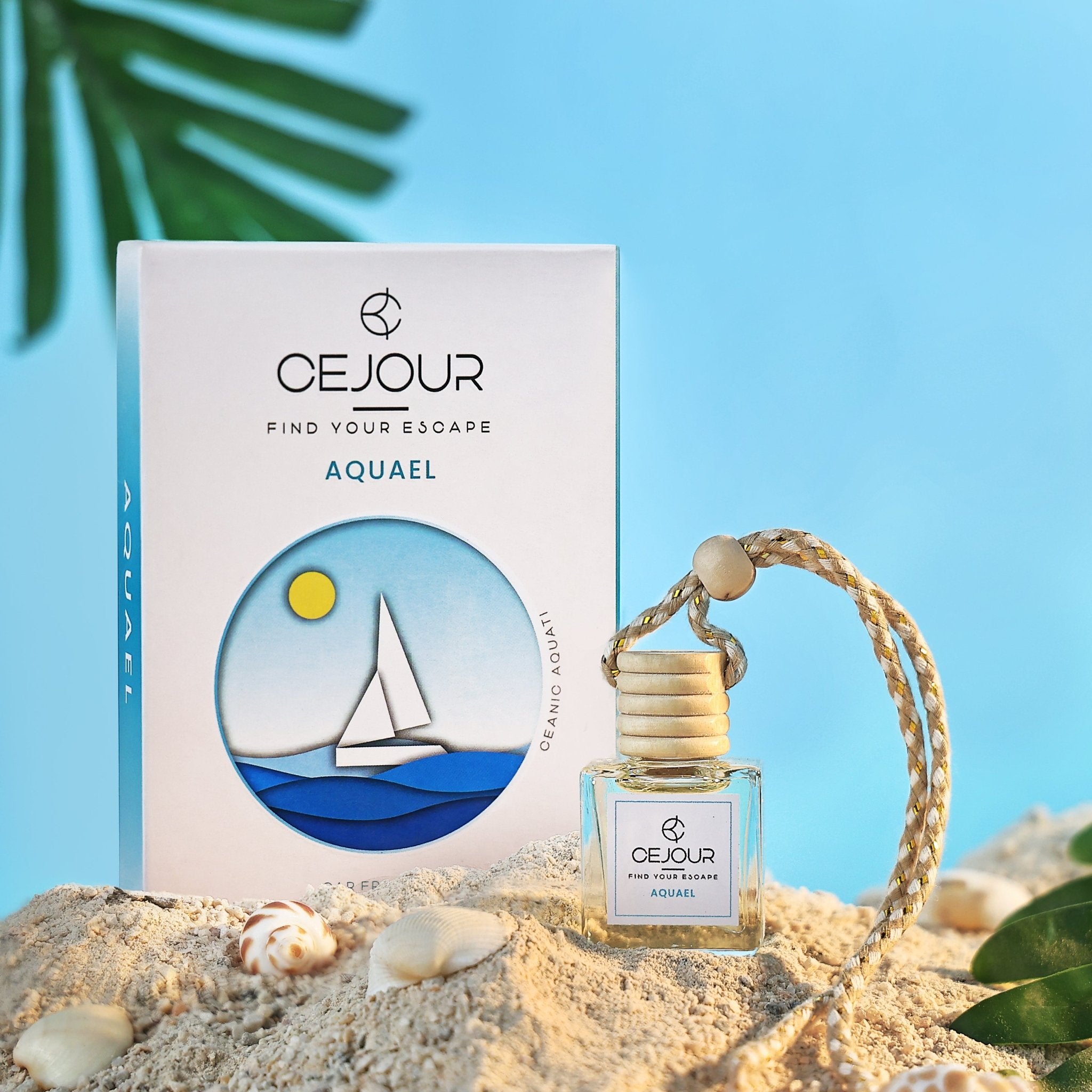 AQUAEL Oceanic Car Perfume Diffuser – 10 ml | Up to 60 Days Freshness - Cejour