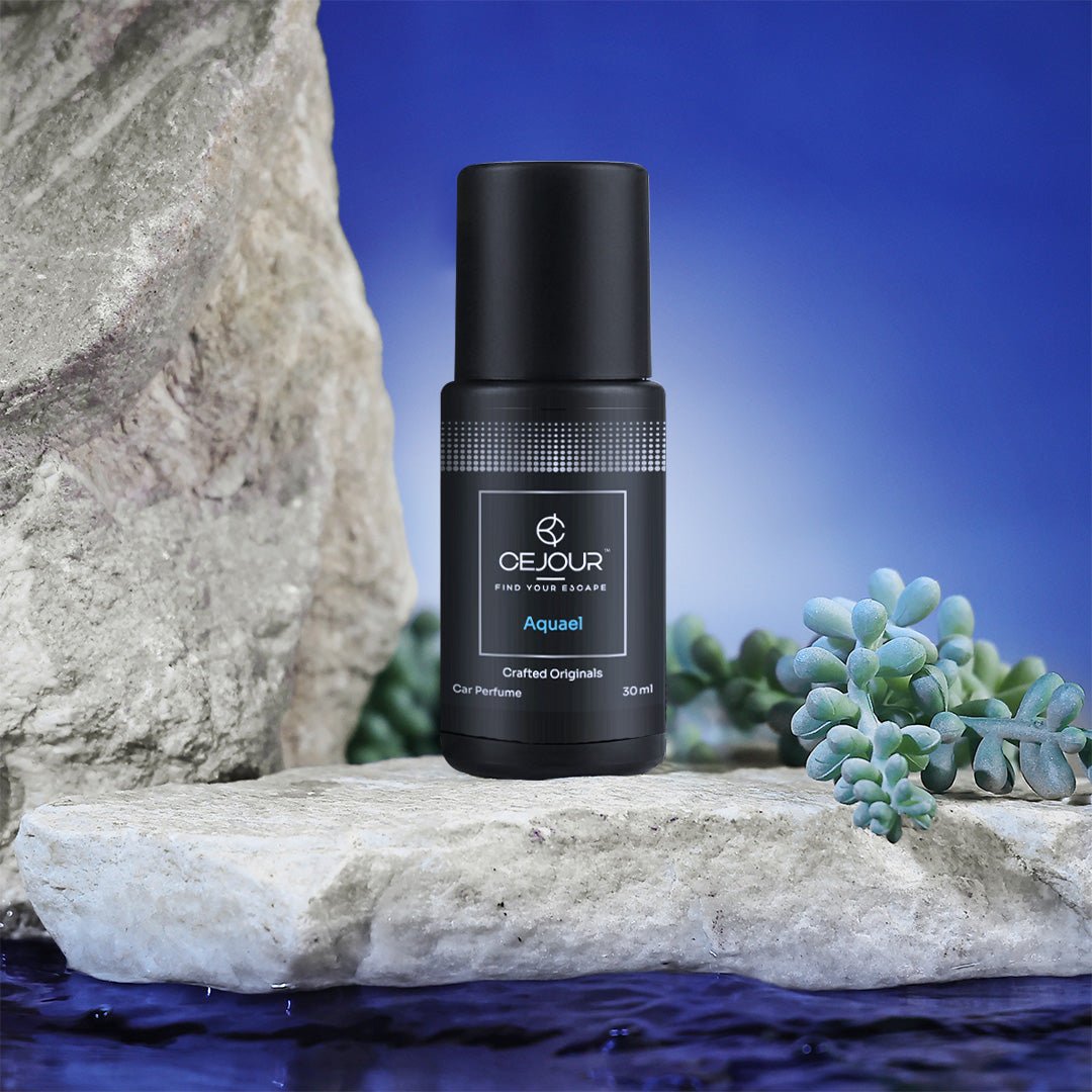 Cejour AQUAEL Oceanic Car Perfume Spray with Hanging Card – 30 ml | 60+ Days, 300+ Sprays - Cejour