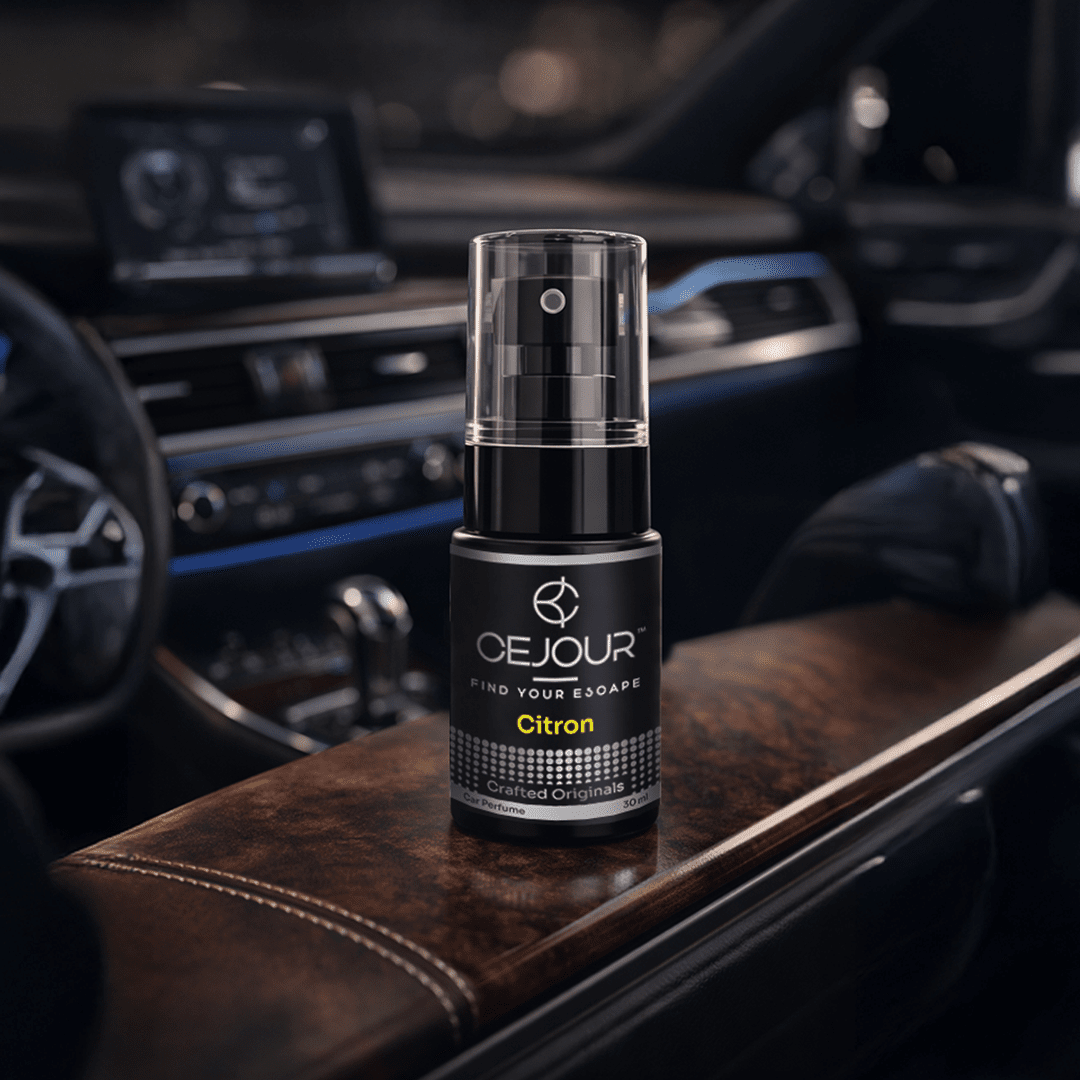 Cejour Citron Car Perfume Spray with Hanging Card – 30 ml | 60+ Days, 300+ Sprays - Cejour