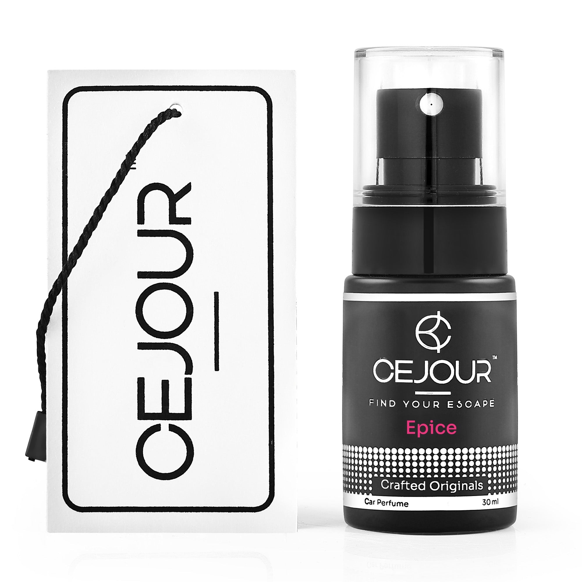 Cejour ÉPICE Istanbul Spice Car Perfume Spray with Hanging Card – 30 ml | 60+ Days, 300+ Sprays - Cejour