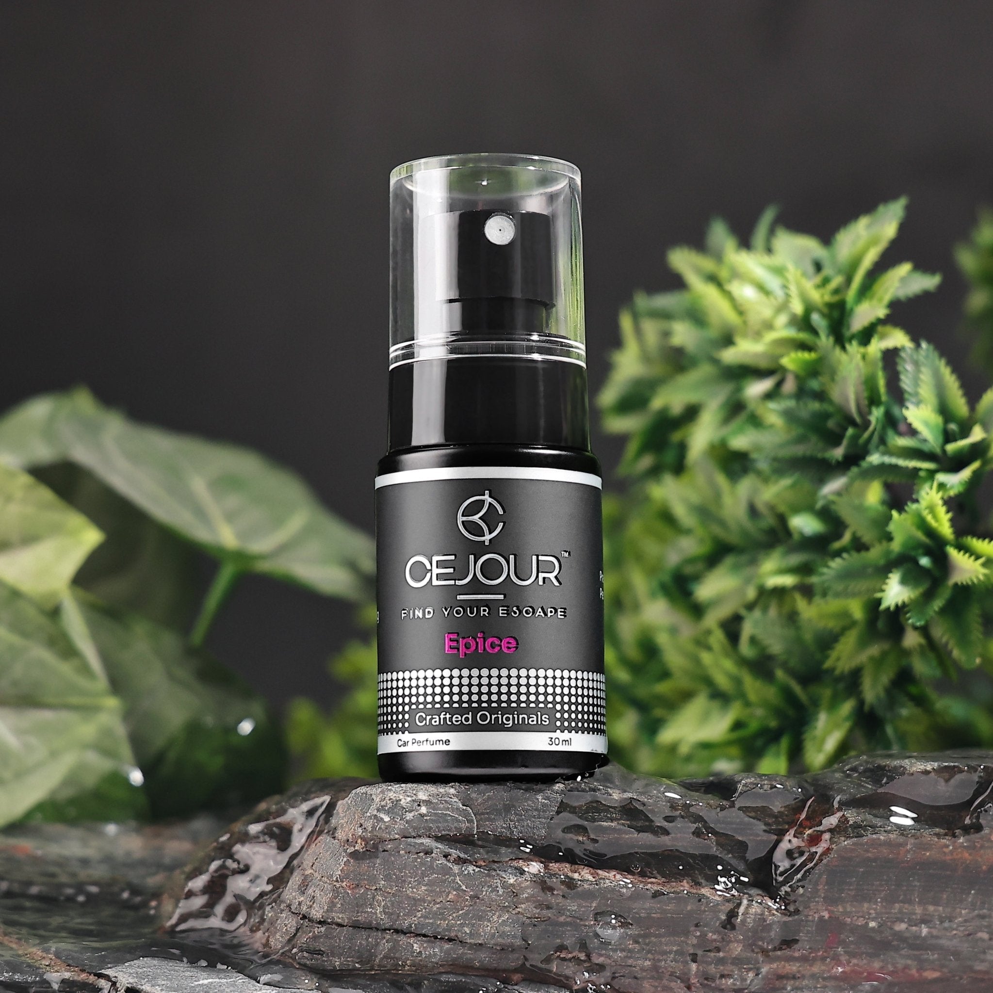 Cejour ÉPICE Istanbul Spice Car Perfume Spray with Hanging Card – 30 ml | Fine Fragrance Car Air Freshener | 60+ Days, 300+ Sprays | Luxury Car Air Freshener | Best Car Accessories - Cejour