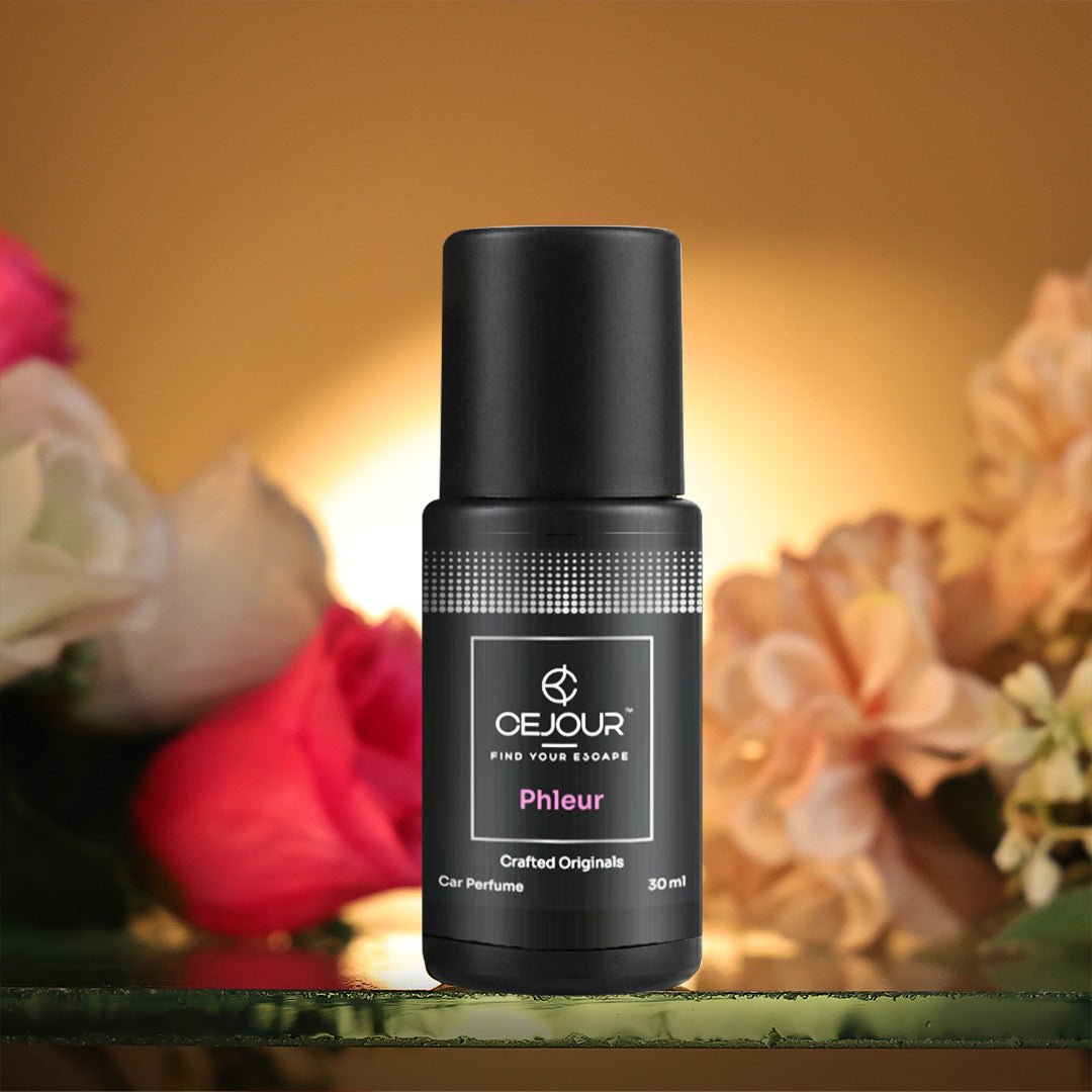 Cejour PHLEUR Floral Car Perfume Spray with Hanging Card – 30 ml | 60+ Days, 300+ Sprays - Cejour